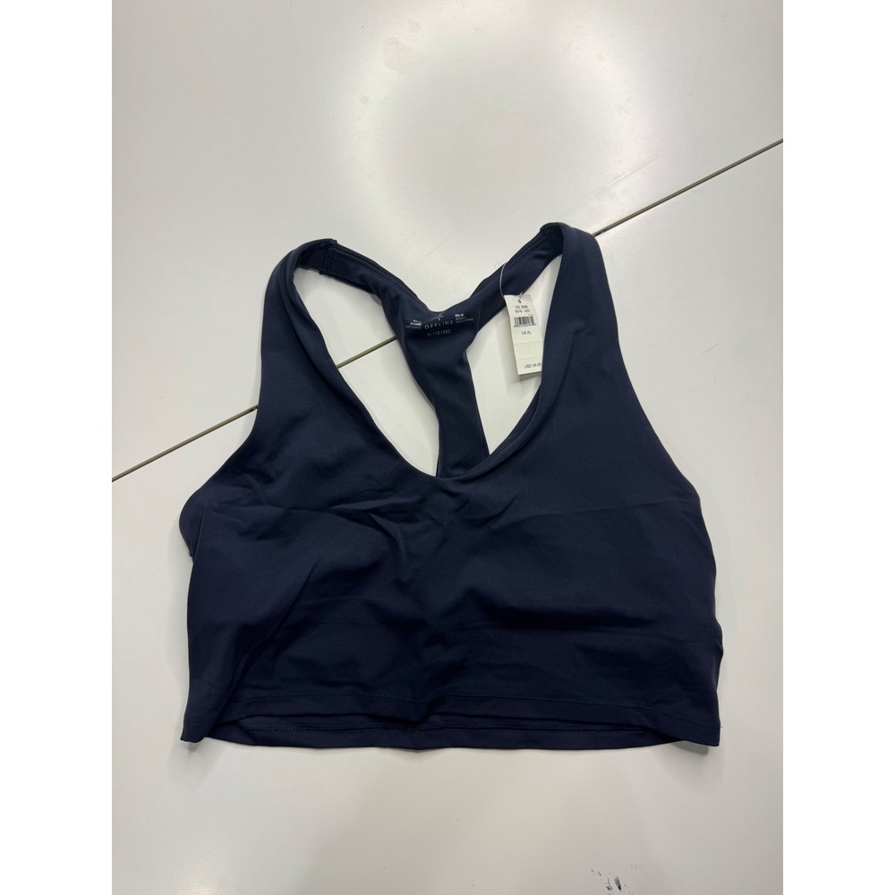 Aerie OFFLINE Real Me Recharge Sports Bra Navy Blue XL Light Support